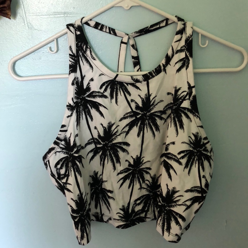 Palm Tree Crop Top